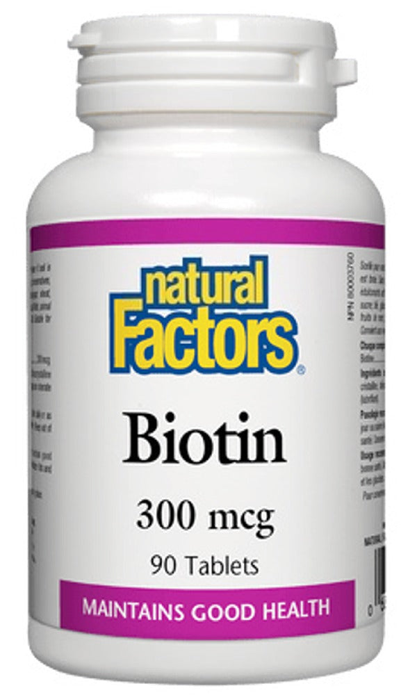 BIOTIN 300MCG 90TAB NATURAL FACTORS