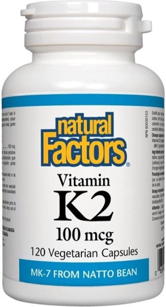 K2 100MCG 120 VCAP NATURAL FACTORS