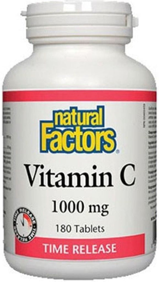 VITAMIN C 1000MG TIME RELEASED 180TAB NATURAL FACTORS