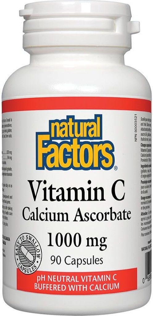 CALCIUM ASCORBATE 1000MG 90CAP NATURAL FACTORS