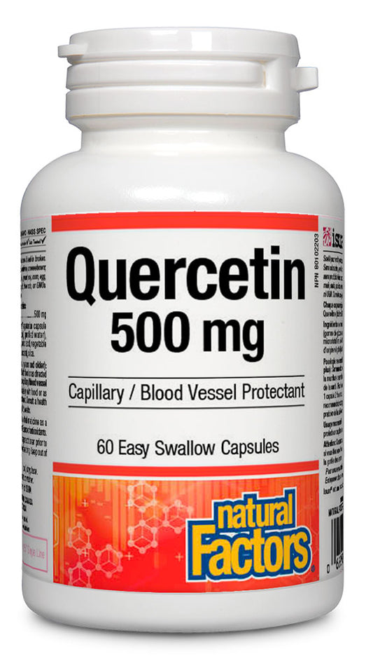 QUERCETIN + ZINC & COPPER 500MG 60VCAPS NATURAL FACTORS