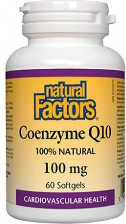 COENZYME Q10 100MG 60 SOFTGELS NATURAL FACTORS