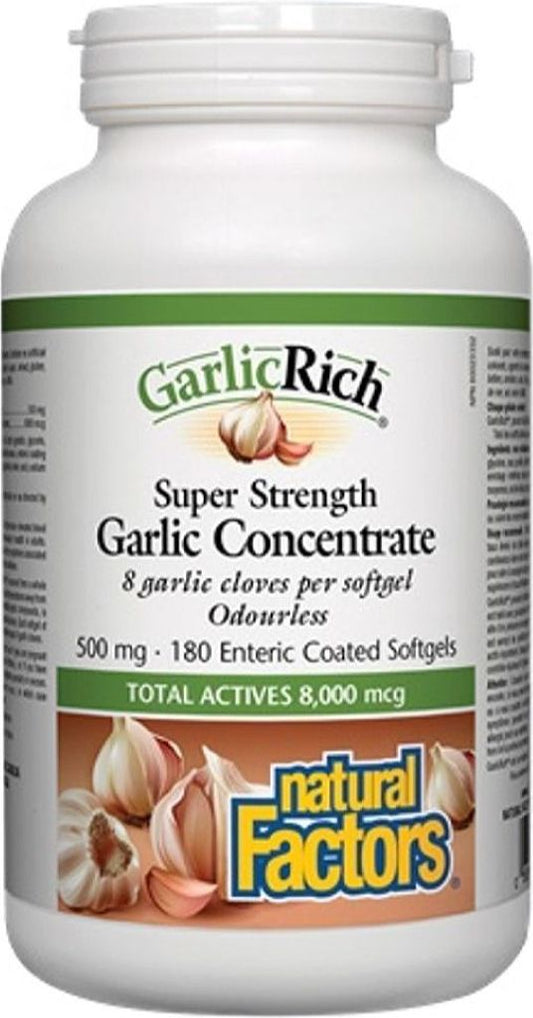 NATURAL FACTORS GarlicRich (500 mg - 180 sgels)