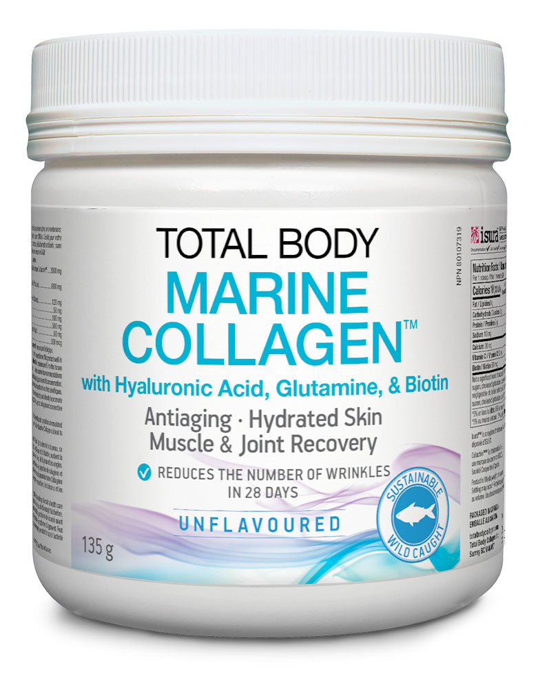 TOTAL BODY MARINE COLLAGEN + HYALURONIC ACID 135G NATURAL FACTORS