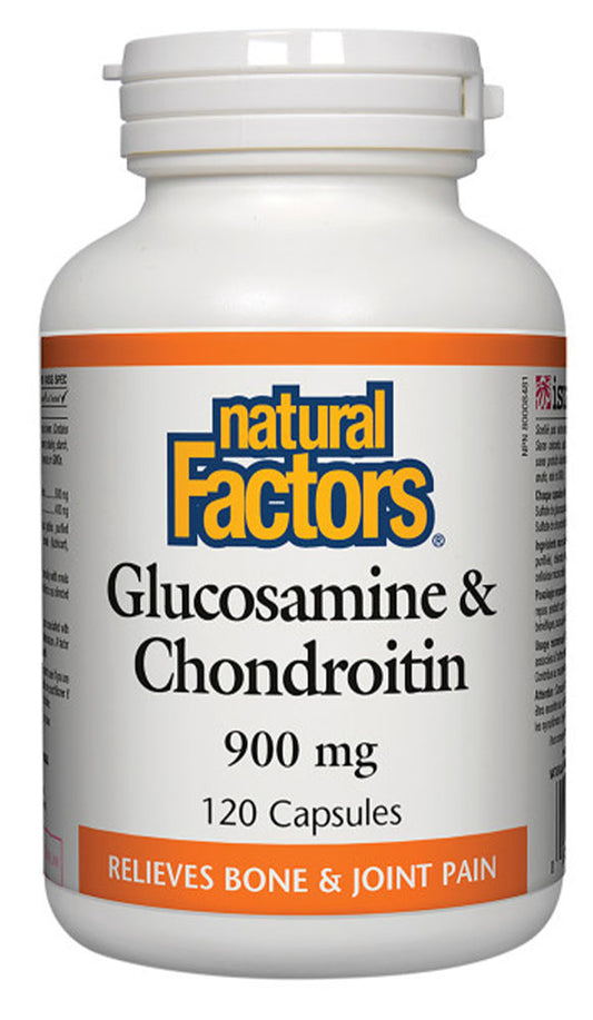 GLUCOSAMINE & CHONDROITIN 900MG 120CAP NATURAL FACTORS