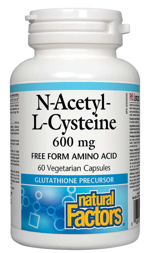 NATURAL FACTORS N-Acetyl-L-Cysteine - NAC (600mg - 60 veg caps)