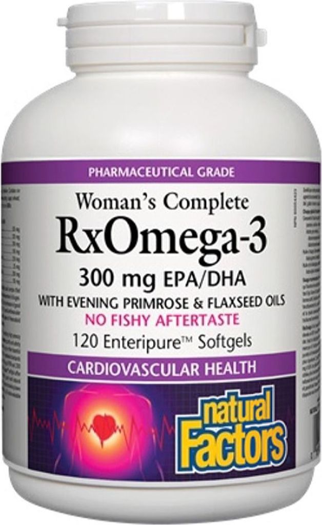 RX OMEGA-3 WOMEN 120 SOFTGEL NATURAL FACTORS