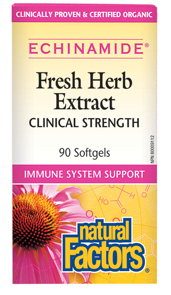 NATURAL FACTORS Echinamide Fresh Herb Extract  (90 sgels)