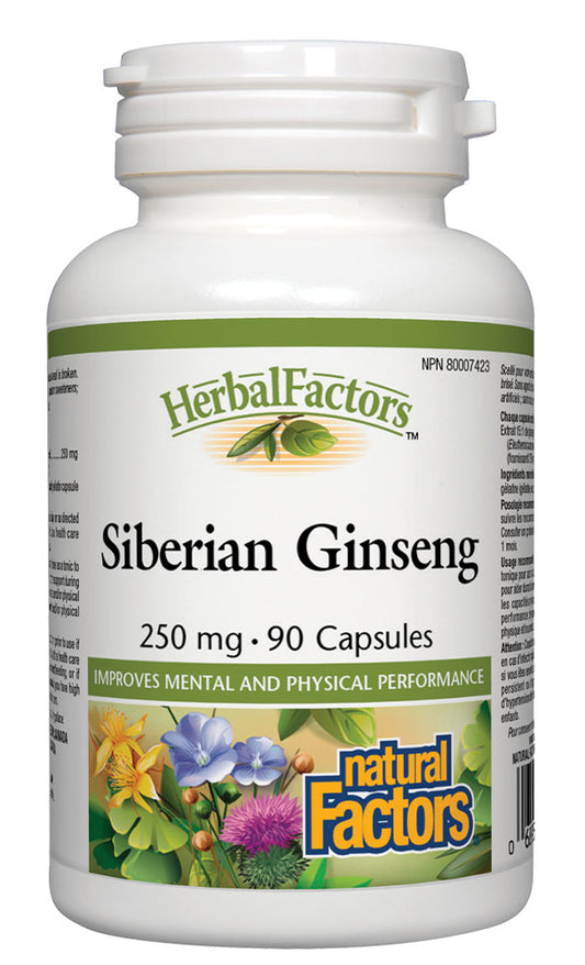 SIBERIAN GINSENG 250MG 90CAP NATURAL FACTORS