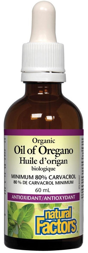NATURAL FACTORS Organic Oregano Oil (60ml)