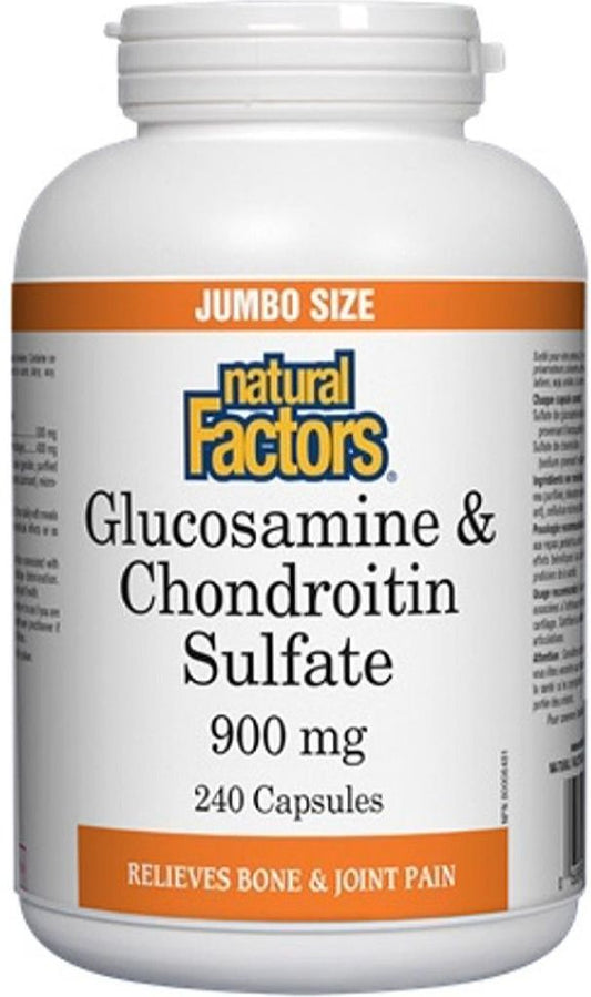 GLUCOSAMINE & CHONDROITIN 900MG 240CAP NATURAL FACTORS