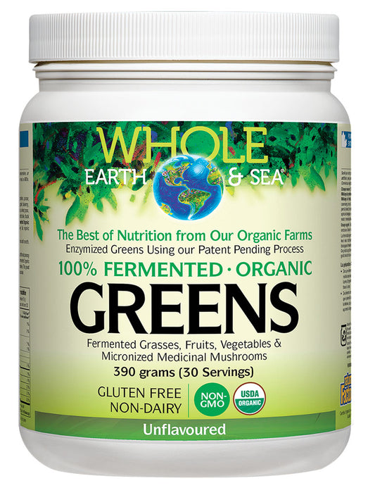 WHOLE EARTH & SEA Organic Greens (Unfavoured - 390 gr)