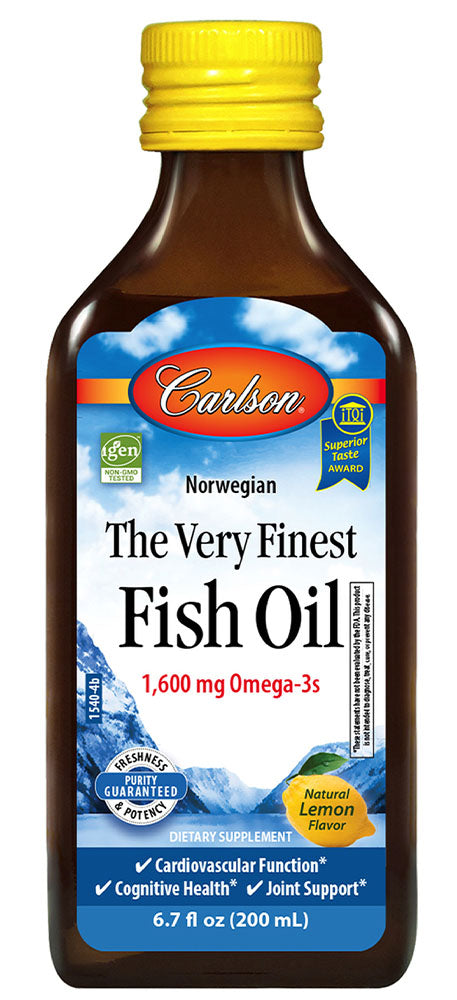 CARLSON Very Finest Fish Oil (Lemon - 200 ml)
