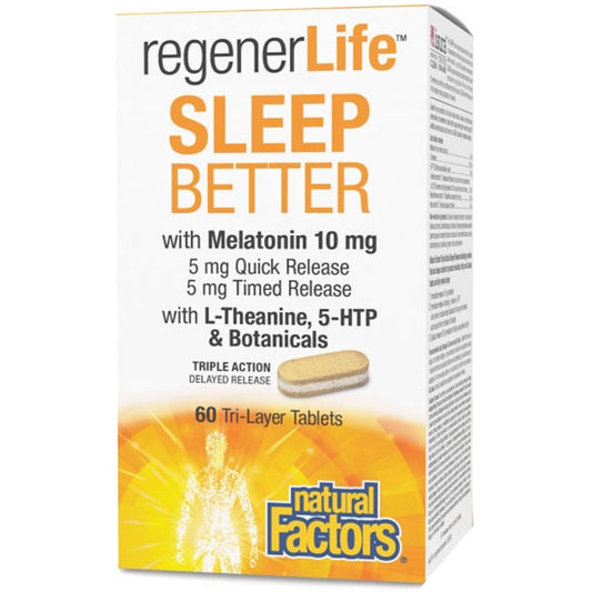 REGENERLIFE SLEEP BETTER 60TABS NATURAL FACTORS