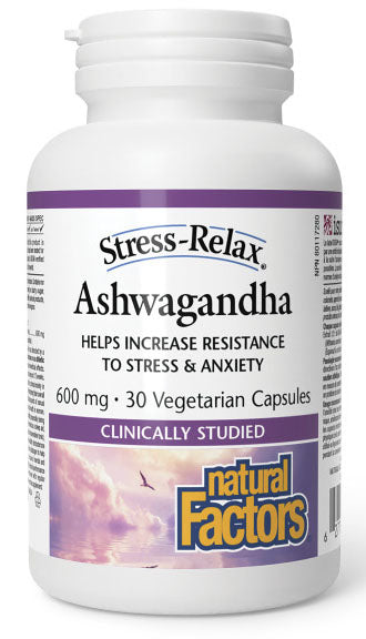 NATURAL FACTORS Ashwagandha (600 mg - 30 veg caps)