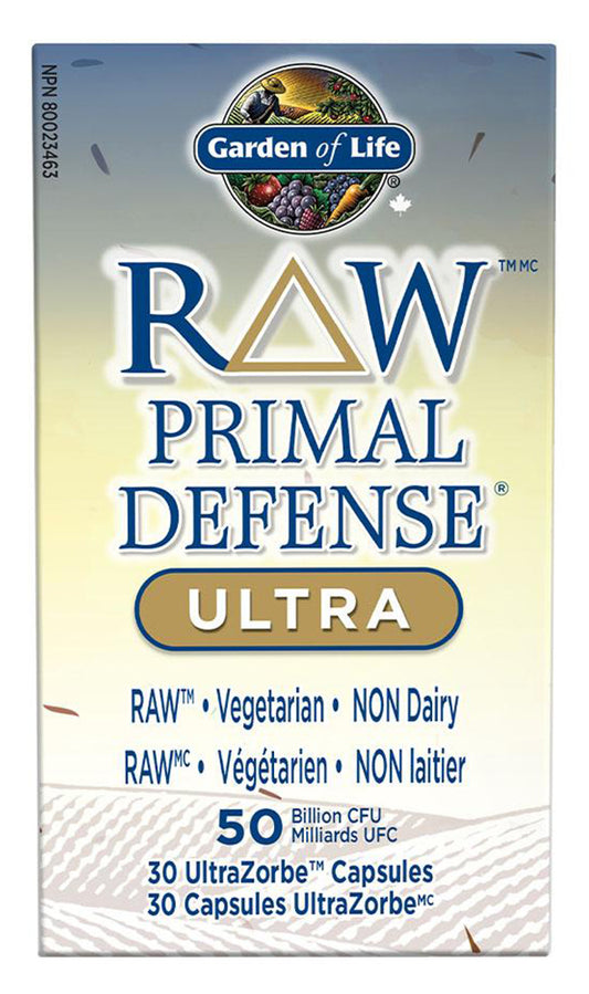 GARDEN OF LIFE Raw Primal Defense Ultra 50 Billion (Shelf Stable - 30 caps)