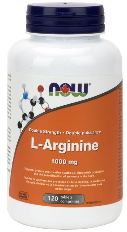 NOW L-Arginine (1000 mg - 120 taps)
