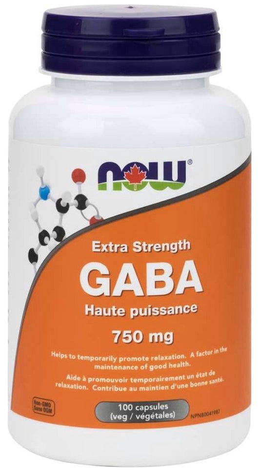 GABA 750MG 100 VEG CAPS NOW