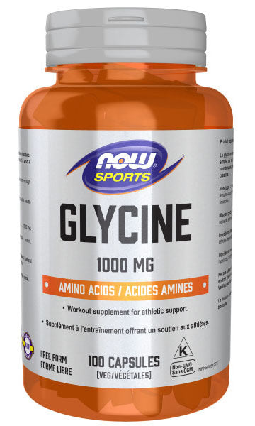 NOW Sports Glycine (1000 mg - 100 veg caps)