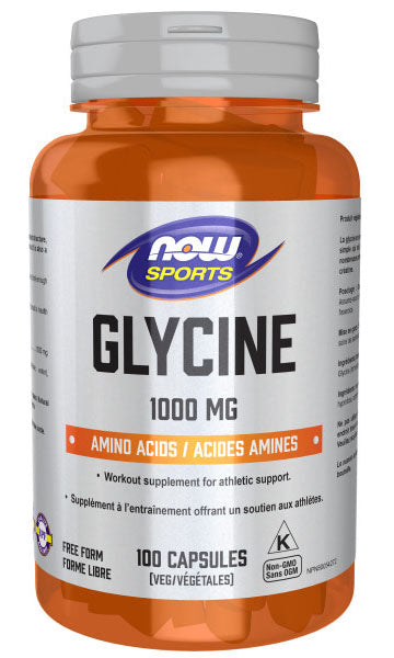 GLYCINE 1000MG 100 CAPS NOW