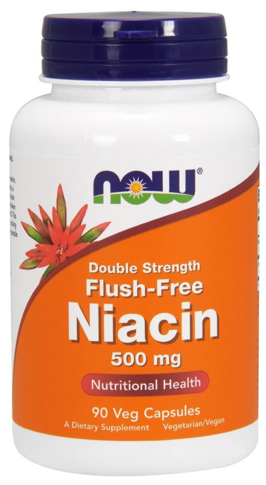NOW Flush Free Niacin (500mg - 90 veg caps)