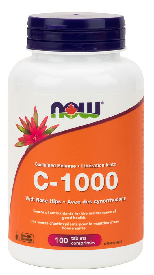 VITAMIN C 1000MG SUSTAINED RELEASE 100 TABS NOW