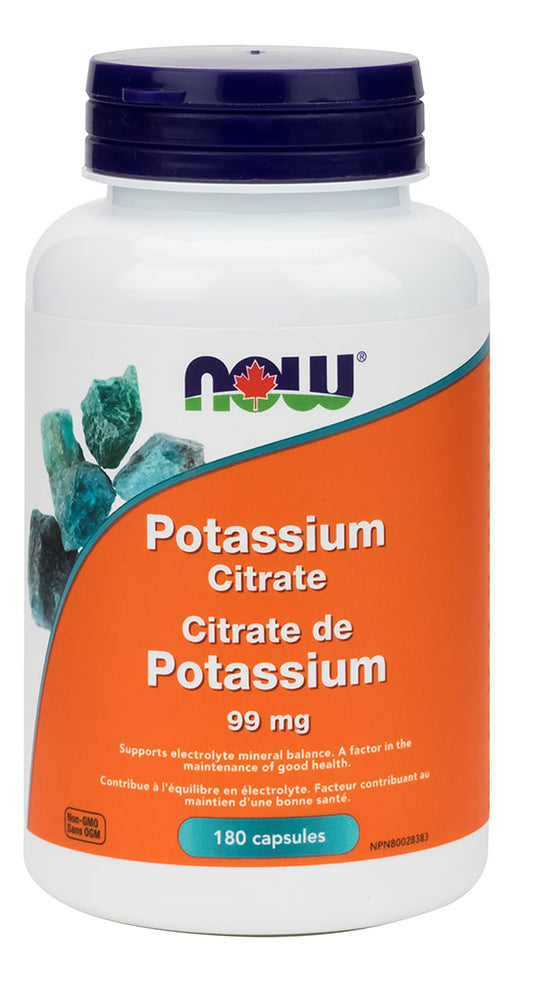 POTASSIUM CITRATE 99MG 180CAPS NOW