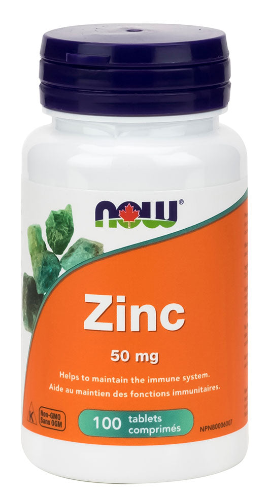 NOW Zinc (50 mg - 100 tabs)