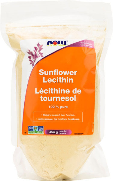 SUNFLOWER LECITHIN POWDER 454G NOW