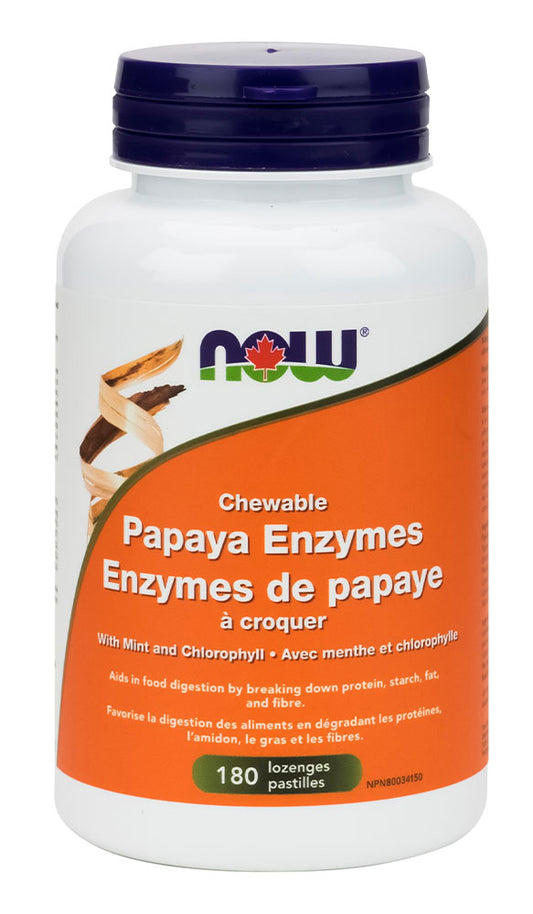 PAPAYA ENZYME 180 LOZENGES NOW