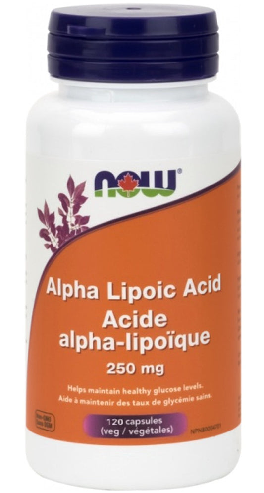 ALPHA LIPOIC ACID 250MG 120 CAPS NOW