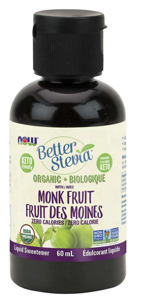 MONK FRUIT STEVIA 60ML NOW