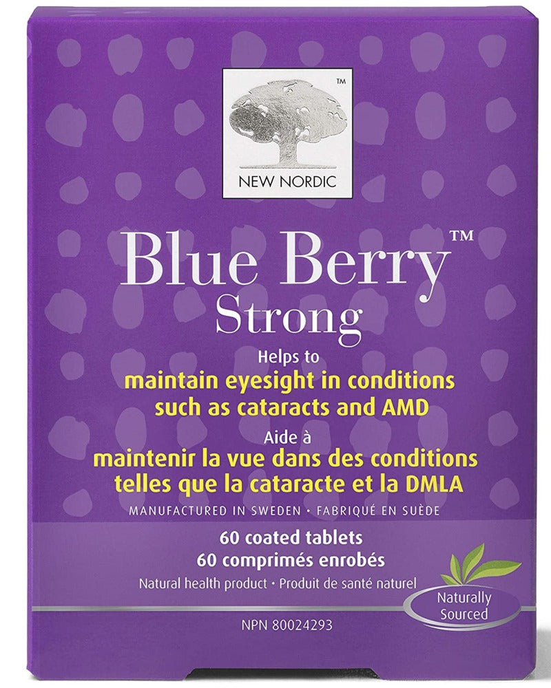 BLUE BERRY STRONG 60 TABLETS NEW NORDIC