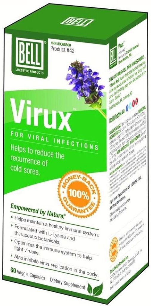 VIRUX VIRAL INF 60 750MG BELL