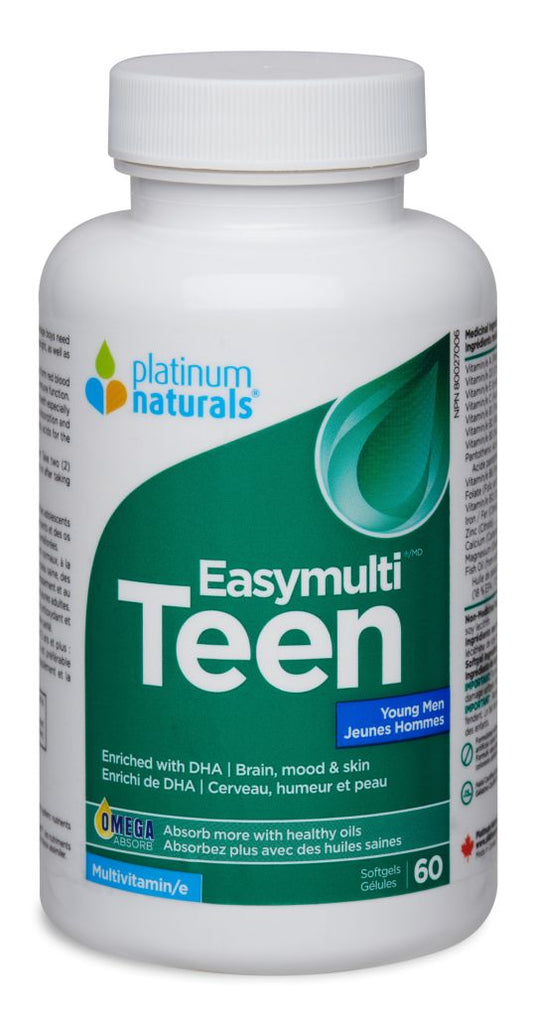 TEEN VITALITY MEN MULTI 60 SOFT GELS PLATINUM NATURALS