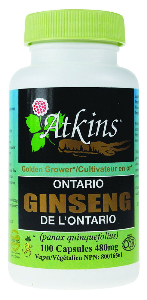 ONTARIO GINSENG 480MG 100CAPS ATKINS