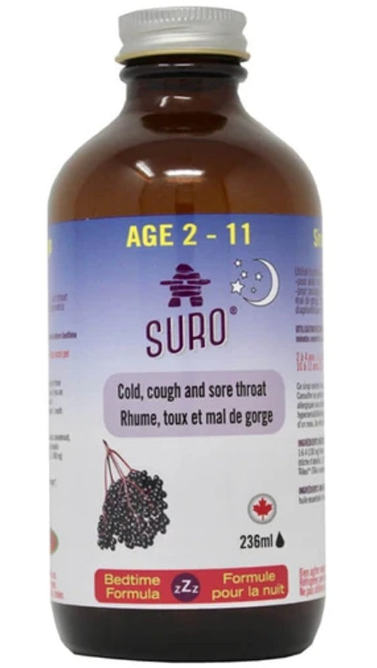 SURO ELDERBERRY KID'S BEDTIME FORMULA 236ML SURO