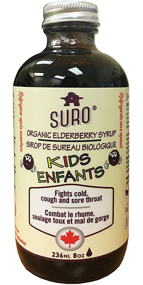 SURO Organic Elderberry Syrup for Kids (236 ml)