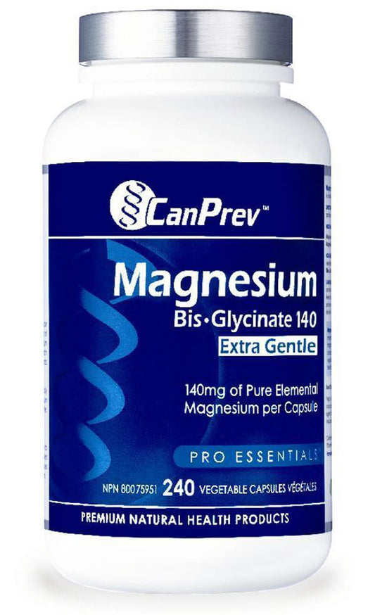 CANPREV Magnesium Bis-Glycinate 140 Extra Gentle (240 veg caps)