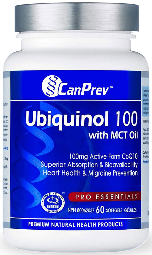 UBIQUINOL 100MG 60GELS CANPREV