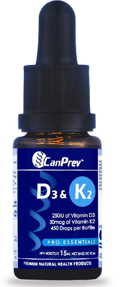CANPREV D3 & K2 Drops - MCT Base (15 ml)