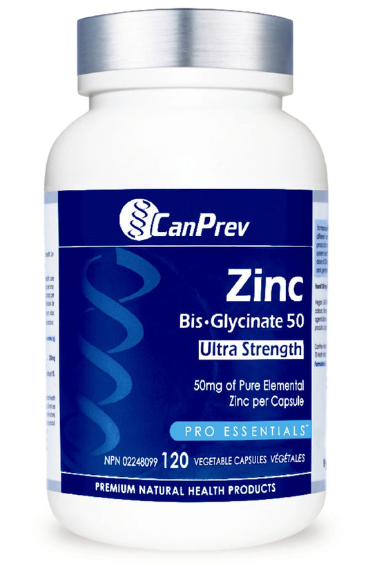 CANPREV Zinc Bis-Glycinate 50 Ultra Strength (120 caps)