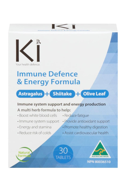 KI IMMUNE DEFENCE & ENERGY FORMULA 30 TABLETS MARTIN & PLEASANCE